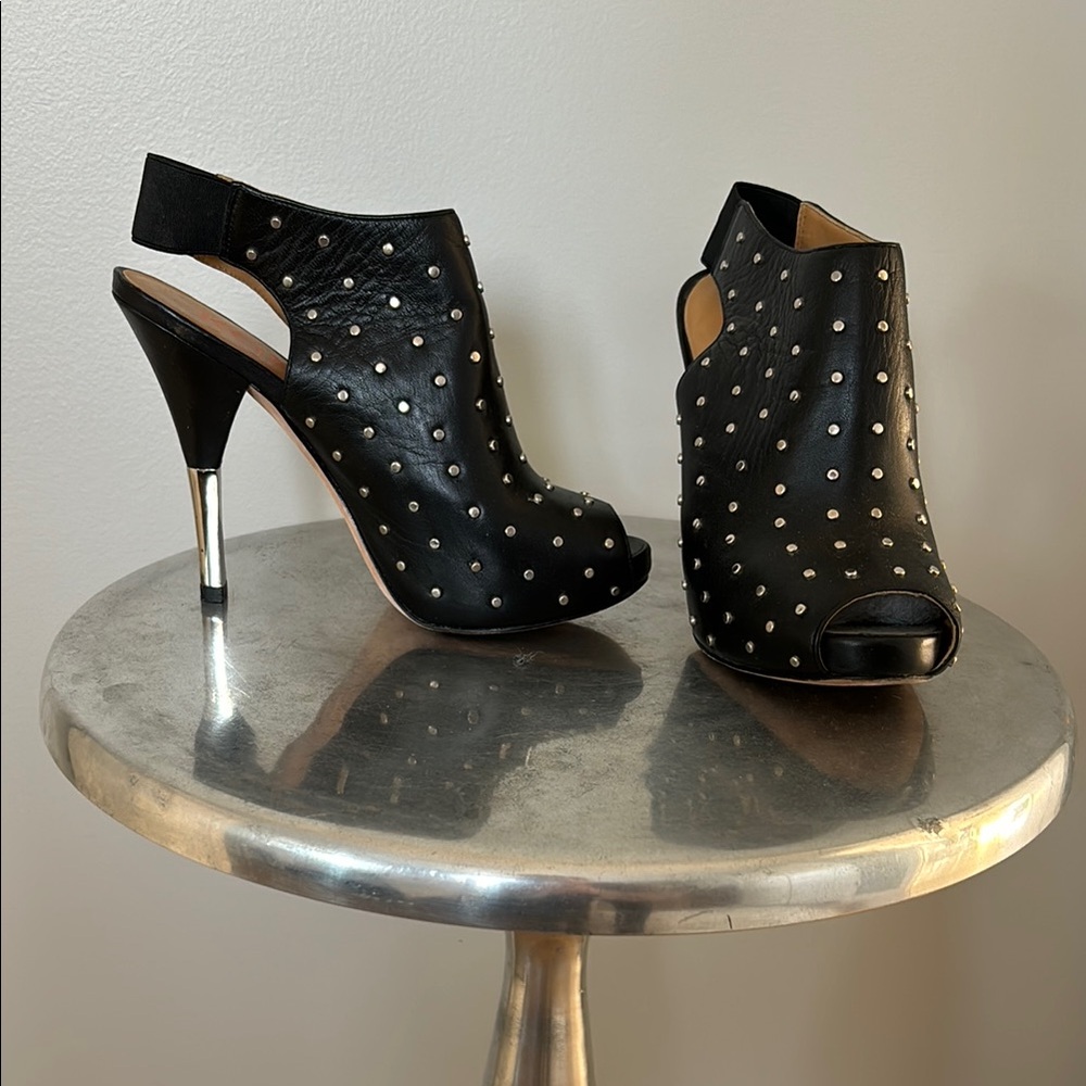Michael Kors Leather Black Studded Women's Heels